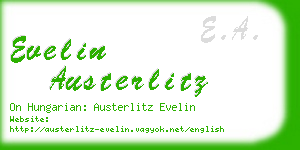 evelin austerlitz business card